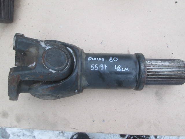 25597 кардан карданный вал даф ман ивеко рено вольво 4 болта ZF диаметр шлицов 80 мм длина 480 мм только папа
