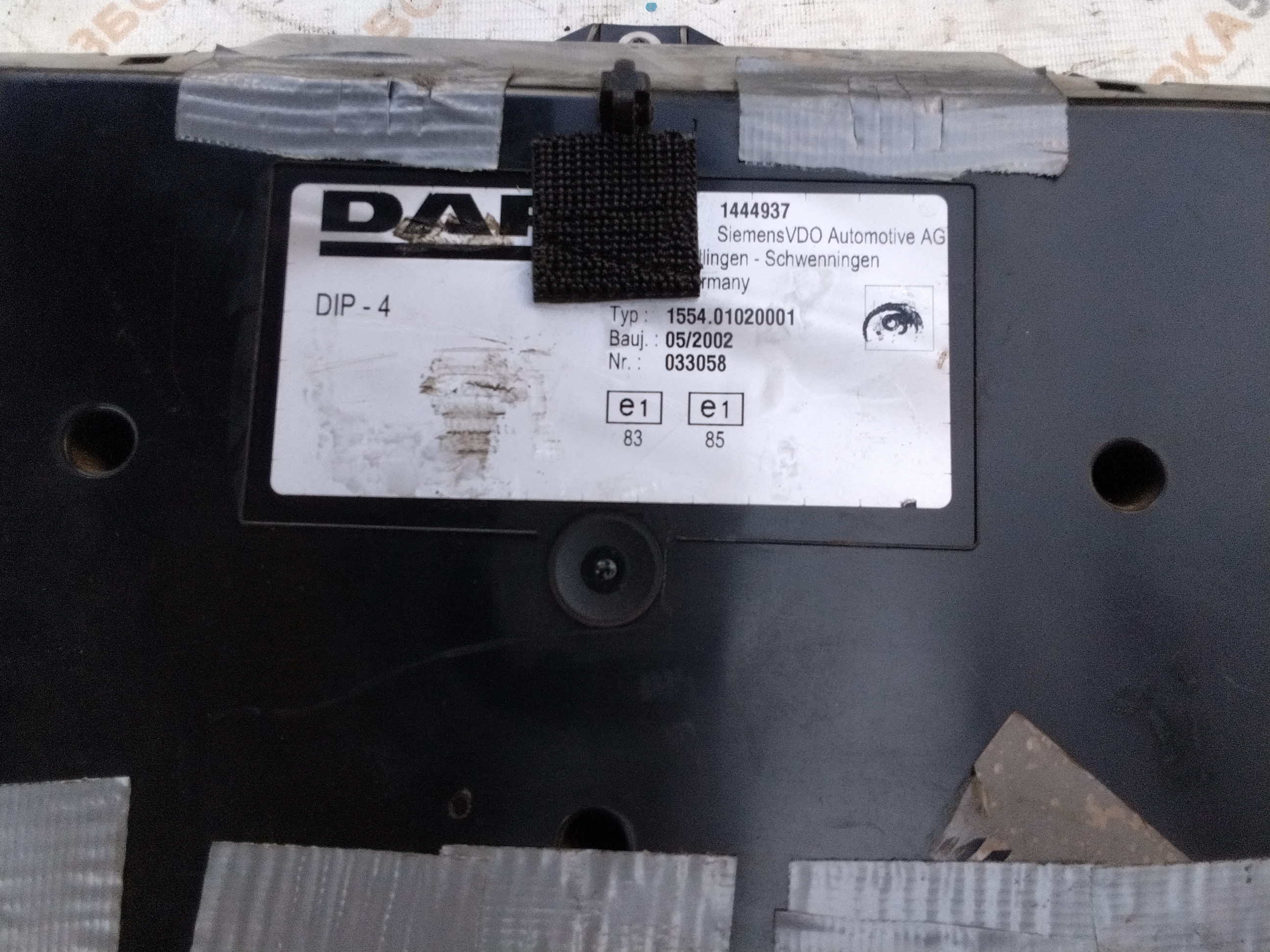 Панель щиток приборов 15548400101 Даф DAF 85CF