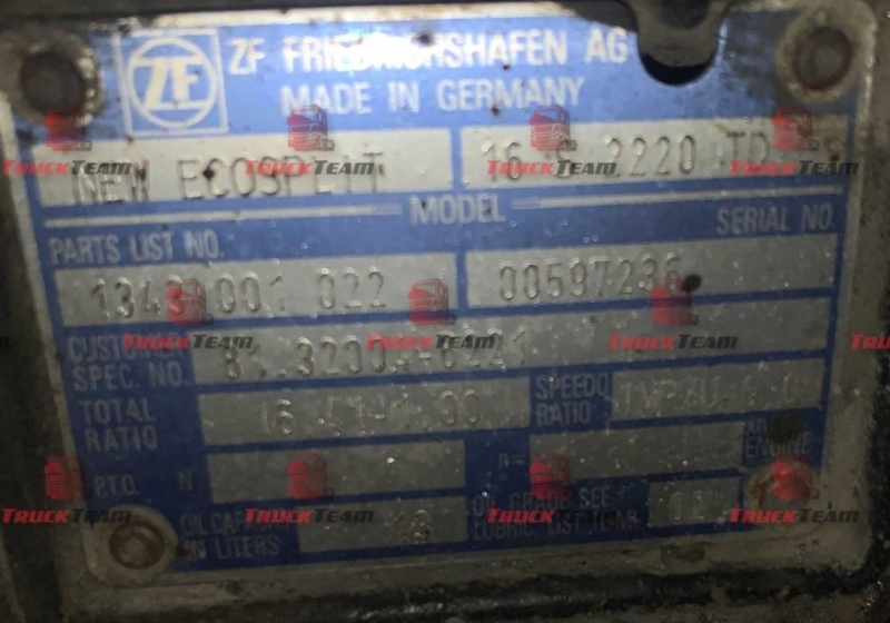 КПП ZF 16S2220TD MAN TGA (б/у)