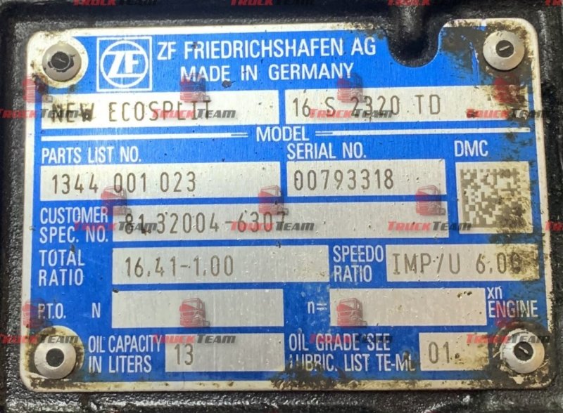 КПП ZF 16S2320TD MAN TGA (б/у)