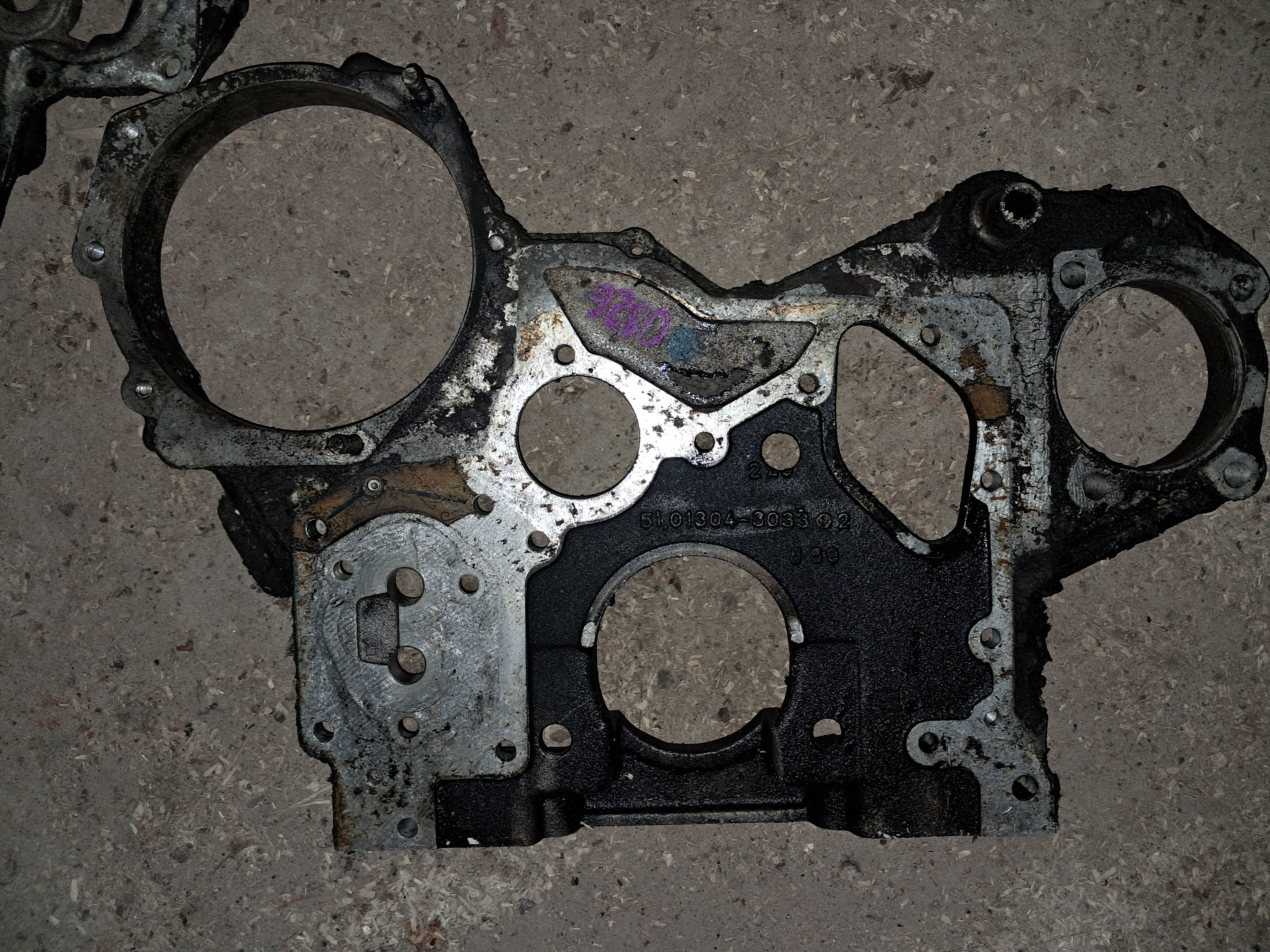 Картер ГРМ man 0824-0826 (алюминиевый)